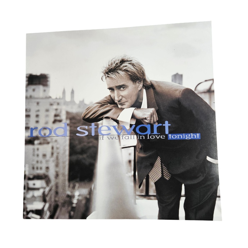 Rod Stewart If We Fall in Love Tonight 1996‎ Promo Flat Album Poster 12x12 D/S